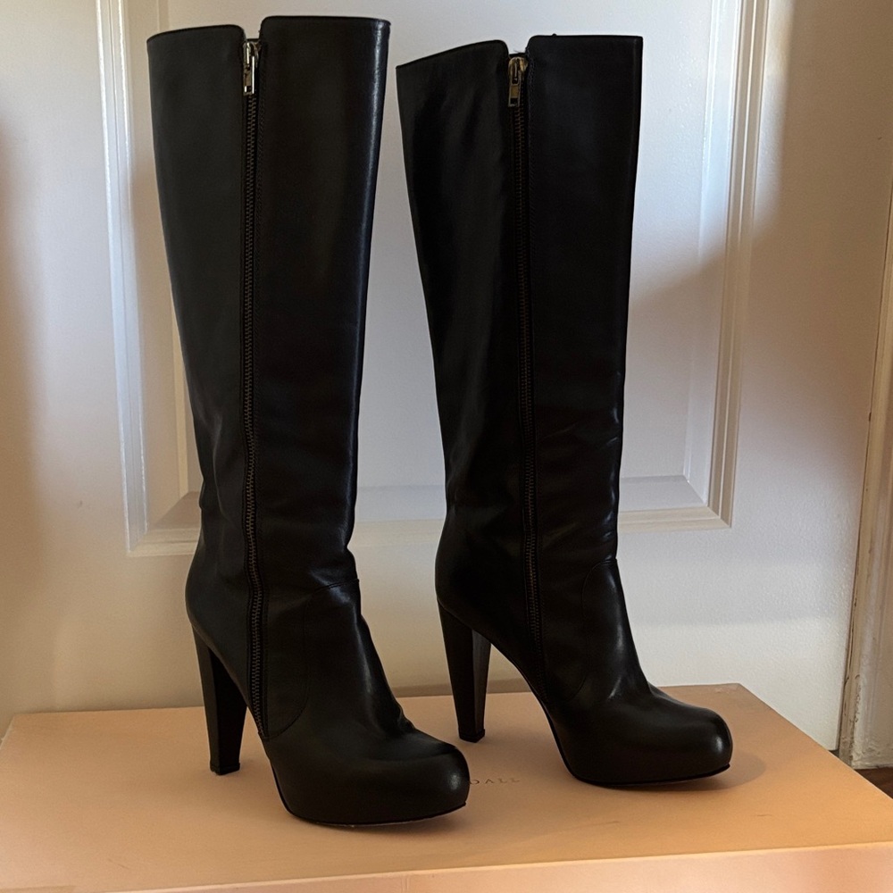Loeffler Randall Black Heeled Boots